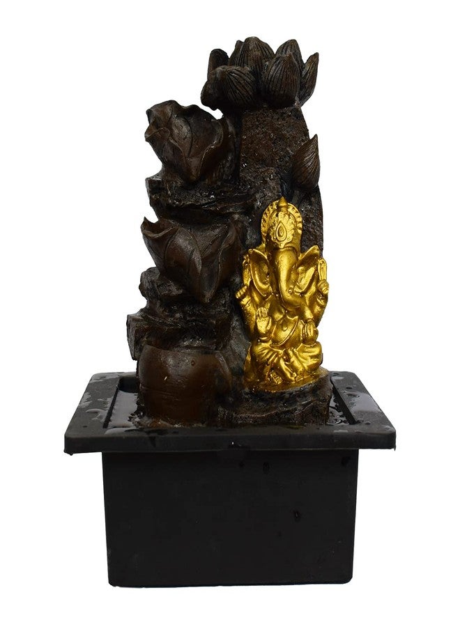 بريوفي نافورة شلال بريوفي، ديكور منزلي داخلي، مصنوعة من مادة البولي ريزين، نوافير مياه داخلية/خارجية مزودة بإضاءة LED، ديكور منزلي، ديكور غرفة المعيشة، هدية عيد ميلاد، (FN38) (التصميم 6) - Image 2